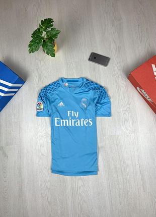 Оригинальная вратарская футболка adidas fc real madrid navas 1 goalkeeper t-shirt воротарська навас