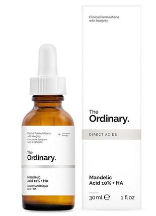 Пилинг с миндальной кислотой the ordinary mandelic acid 10% + ha