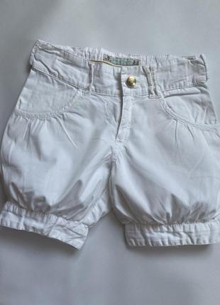 Детские летние белые шорты 100% cotton для мальчика(унисекс)