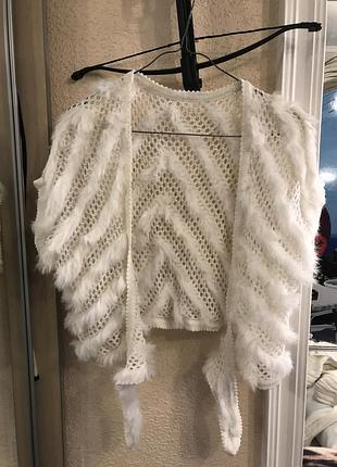 Манто жилетка под вечерний наряд