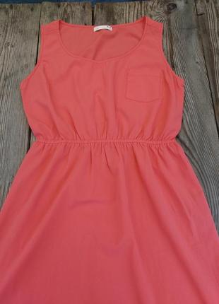 Плаття- сарафан колір корал3 фото