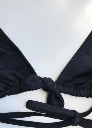 Базовый чёрный раздельный купальник topshop и h&m, размер 383 фото