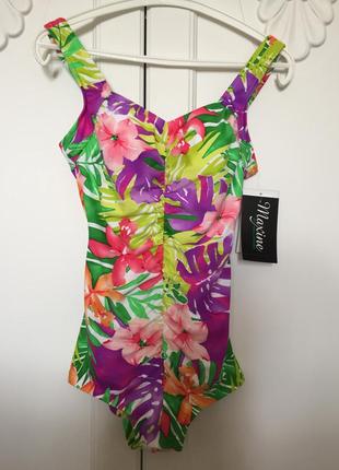 Яркий цельный купальник maxine of hollywood