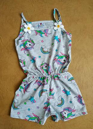 🦄летний ромпер с пони🦄