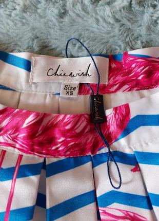 Женская юбка с фламинго5 фото