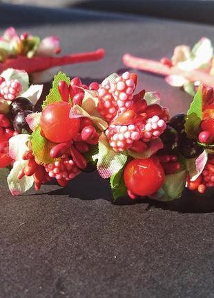 Обруч с цветами