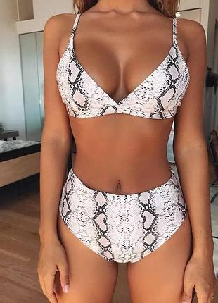 Раздельный купальник с высокой посадкой