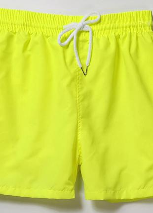 Мужские шорты (плавки) для купания polo ralph lauren, цвет кислотный желтый, размер xxl1 фото