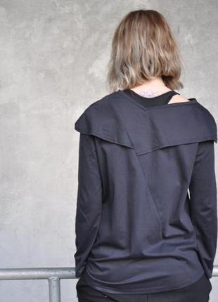 Дизайнерский лонгслив (в стиле rick owens, yamamoto, all saints)