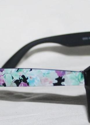 Очки солнцезащитные polarized 9302 с декором в стиле ray ban wayfarer . матовая оправа2 фото