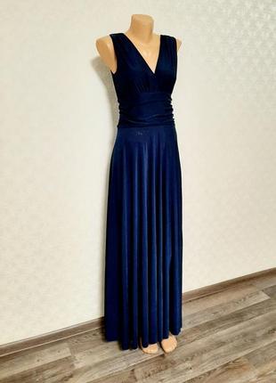 💎синее платье в пол🦋