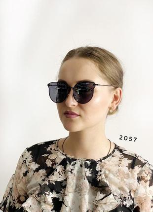 Солнцезащитные очки, цвет линз и оправы черный к. 20572 фото