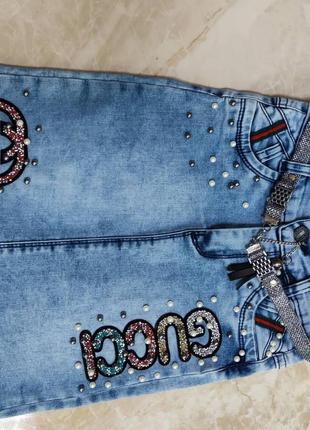 Юбочки джинсовые 6-8-10-12лет 2