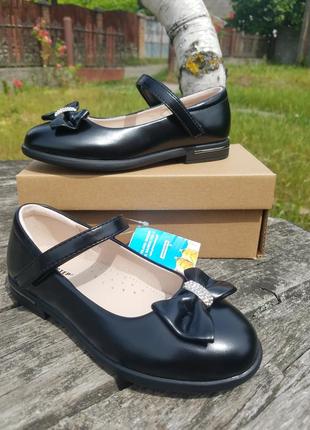 Чорні туфлі для дівчинки weestep 29-33 розмір1 фото