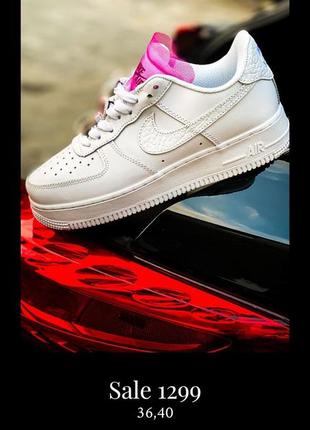 Женские кроссовки nike air force 1 lx white lace pink,кроссовки найк аир форс 1 белый с розовым демисезон10 фото