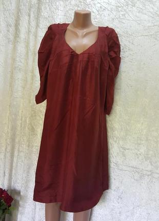 Привлекательное платье "bzr bruuns bazaar" из 100% натур шелка 40 разм