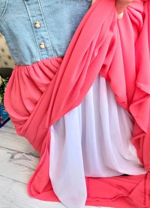 Сукня сарафан максі шифон3 фото