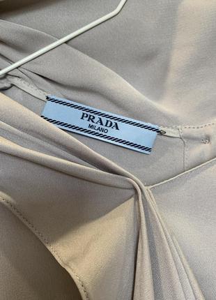 Шелковая блуза prada, оригинал, 100% шелк. размер 46, l.6 фото