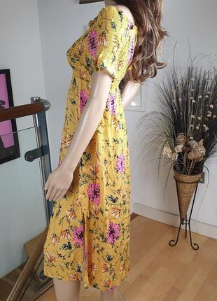 Новое миди платье из вискозы в цветочный принт сарафан2 фото