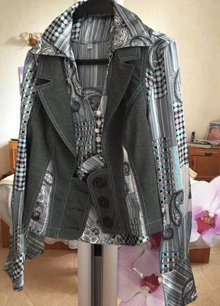 Жилет и блузка