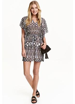 Сукня накидка кімоно ✨h&m✨ пляжне плаття трикутний виріз парео