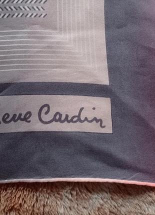 Pierre cardin нежный шелковый платок. натуральный шелк