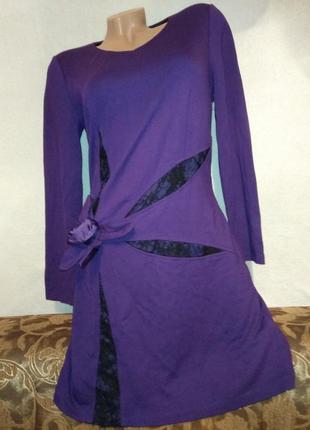 Гарна сукня з квіткою 46/48р