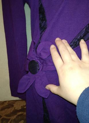 Гарна сукня з квіткою 46/48р3 фото