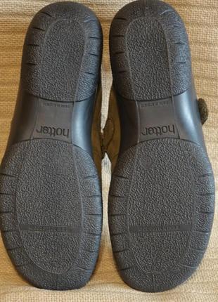 Комфортные кожаные туфельки  цвета хаки hotter англия uk 7.( 26 см. )10 фото
