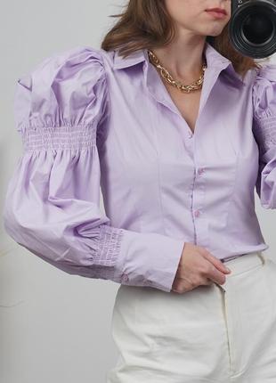 Zara блуза, рубашка с объёмными рукавами zara зара8 фото