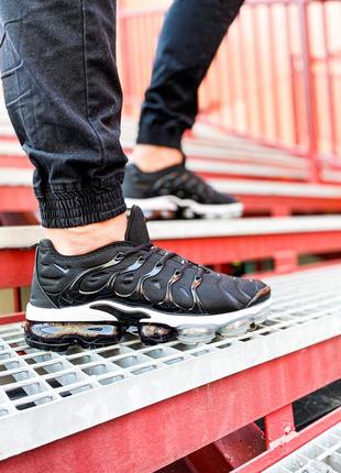 Чоловічі кросівки nike air vapor max plus black,кросівки найк аїр вапор чорний