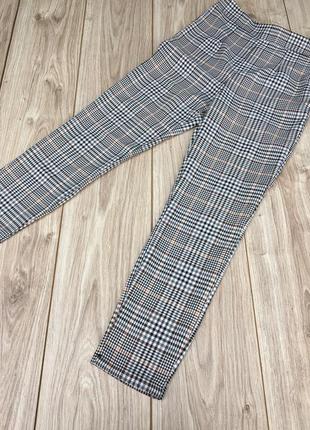 Стильні актуальні штани картаті штани в клітку h&m тренд