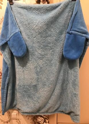 Нежный детский халат-полотенце с капюшоном disney3 фото