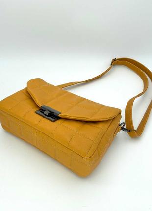 Женская сумка «ронни» желтая2 фото