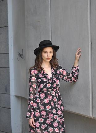 Сукня коротка міні бренду h&m шифонова, на зйомку - топ