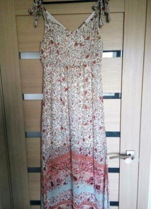 Нежное шифоновое платье, сарафан.2 фото