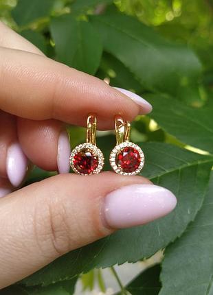 Сережки медзолото