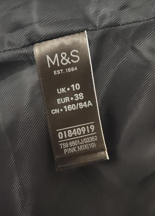 Фактурный светлый пиджак жакет на молнии m&s marks & spencer9 фото