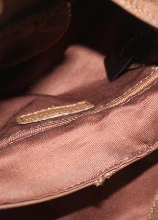 Вместительная кожаная сумка кросс боди, натуральная кожа, коричневая debenhams5 фото