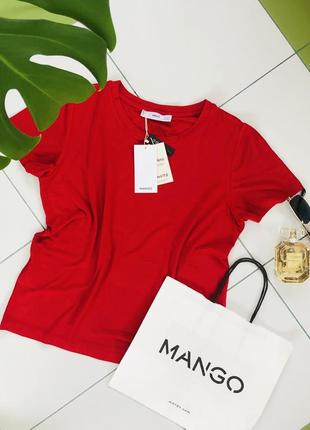 Футболка mango красная футболка zara