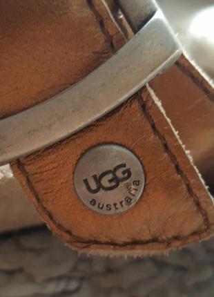 Оригинал.фирменные,стильные,кожаные шлепанцы-сланцы ugg3 фото