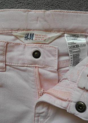 Прекрасные шорты h&amp;m, нежно розовые, 110,116, 122 размер6 фото