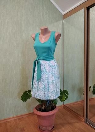 Платье бирюзовое