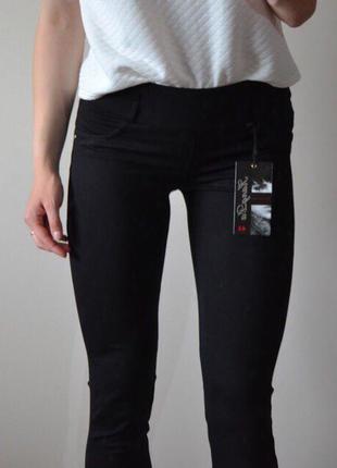 Чорные брюки -лосины3 фото