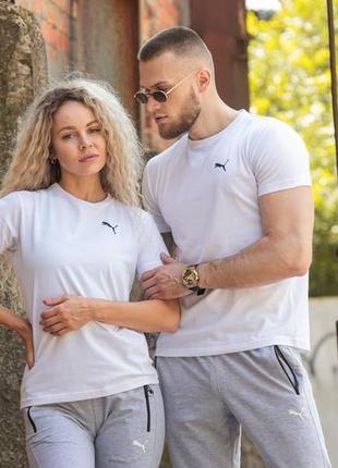 Спортивний костюм puma чоловічий літній футболка, штани, костюм унісекс4 фото