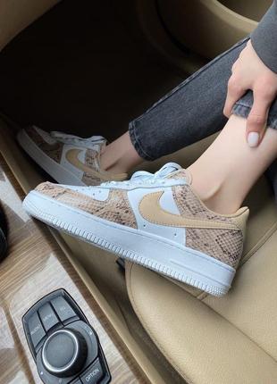 Nike air force 1 low skin шикарные женские кроссовки найк кожа рептилии2 фото