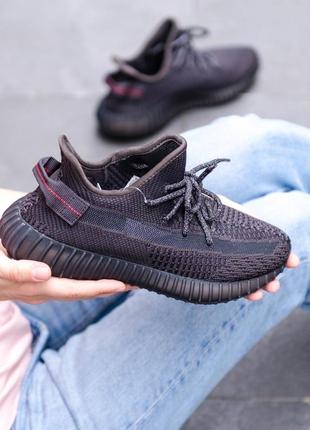 Кроссовки adidas yeezy boost 350 v2 black1 фото