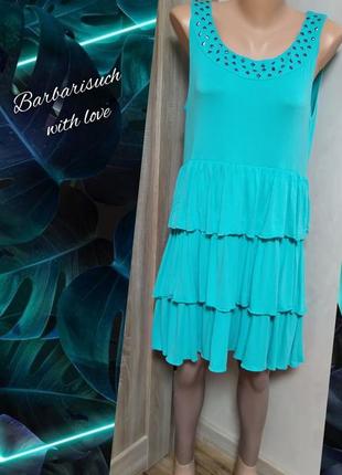 Платье сарафан в рюши от misha xl1 фото