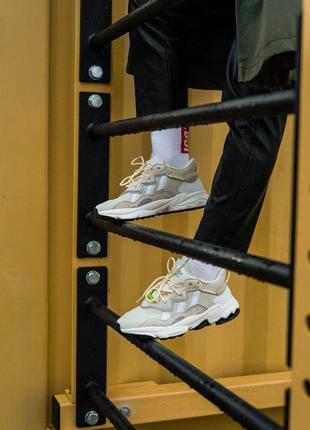 Adidas ozweego beige/white шикарные кроссовки адидас озвего3 фото