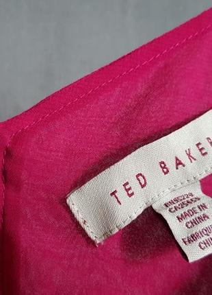 Эффектный яркий шелковый топ блузка ted baker6 фото